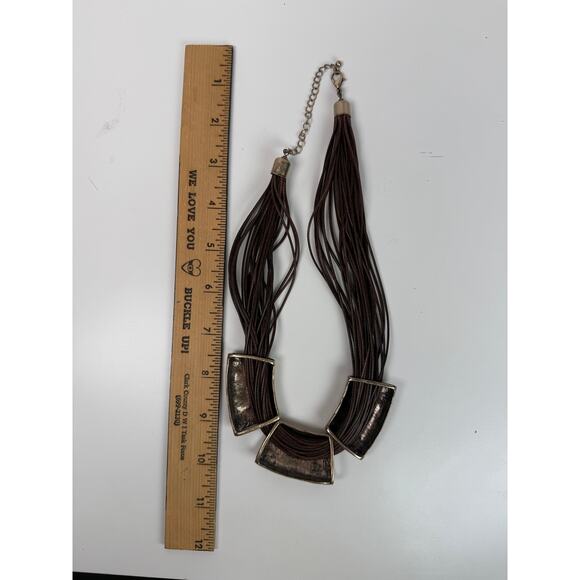 Modern statement necklace. Unsigned. - Picture 4 of 4